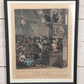 Lot 006 - Antique Hand Colored Engraving After William Hogarth (English, 1697-1764), Titled "Credulity, Superstition And Fanaticism" Featuring Witches, Devils, Spirits, Circa 19th Century