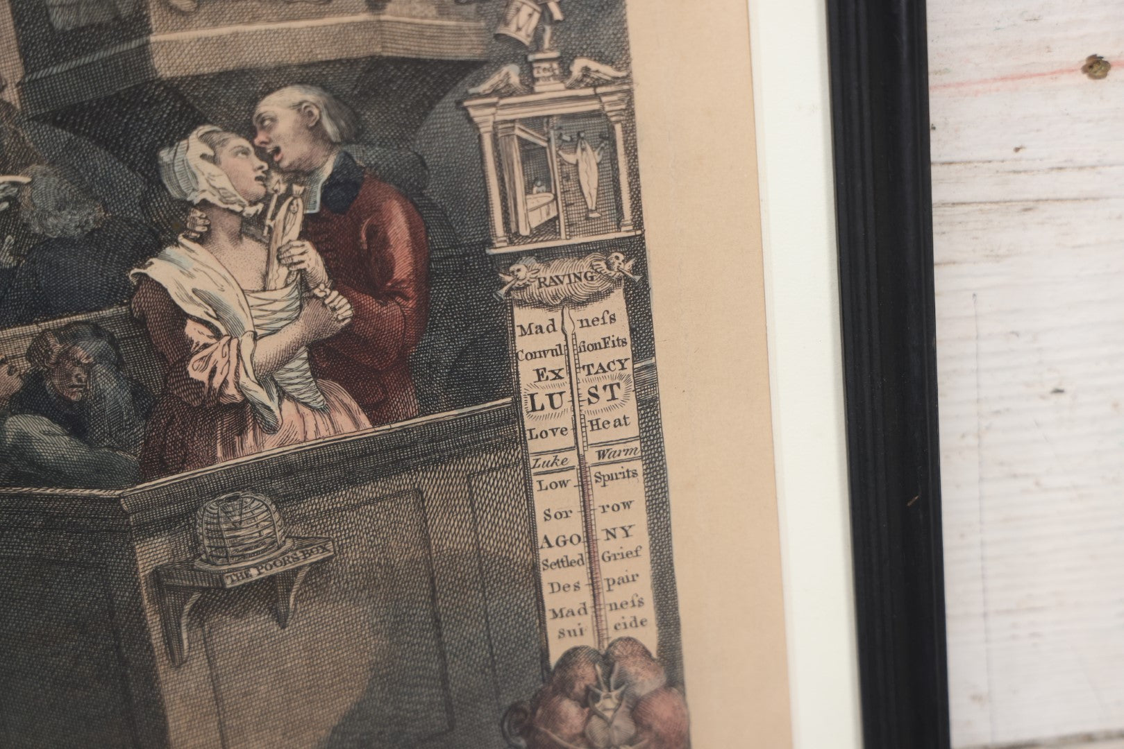 Lot 006 - Antique Hand Colored Engraving After William Hogarth (English, 1697-1764), Titled "Credulity, Superstition And Fanaticism" Featuring Witches, Devils, Spirits, Circa 19th Century