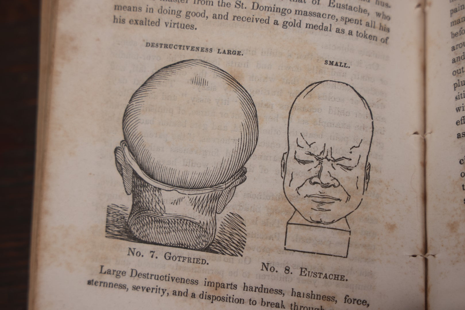 Lot 013 - "Self-Culture And Perfection Of Character" Antique Illustrated Phrenology Book By O.S. Fowler, New York, 1852