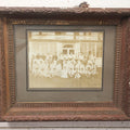 Lot 018 - Antique Framed Boarded Group Occupational Photo, Outing Of The Salisbury Manufacturing Company Employees, Likely The Textile Company Of Amesbury, Massachusetts