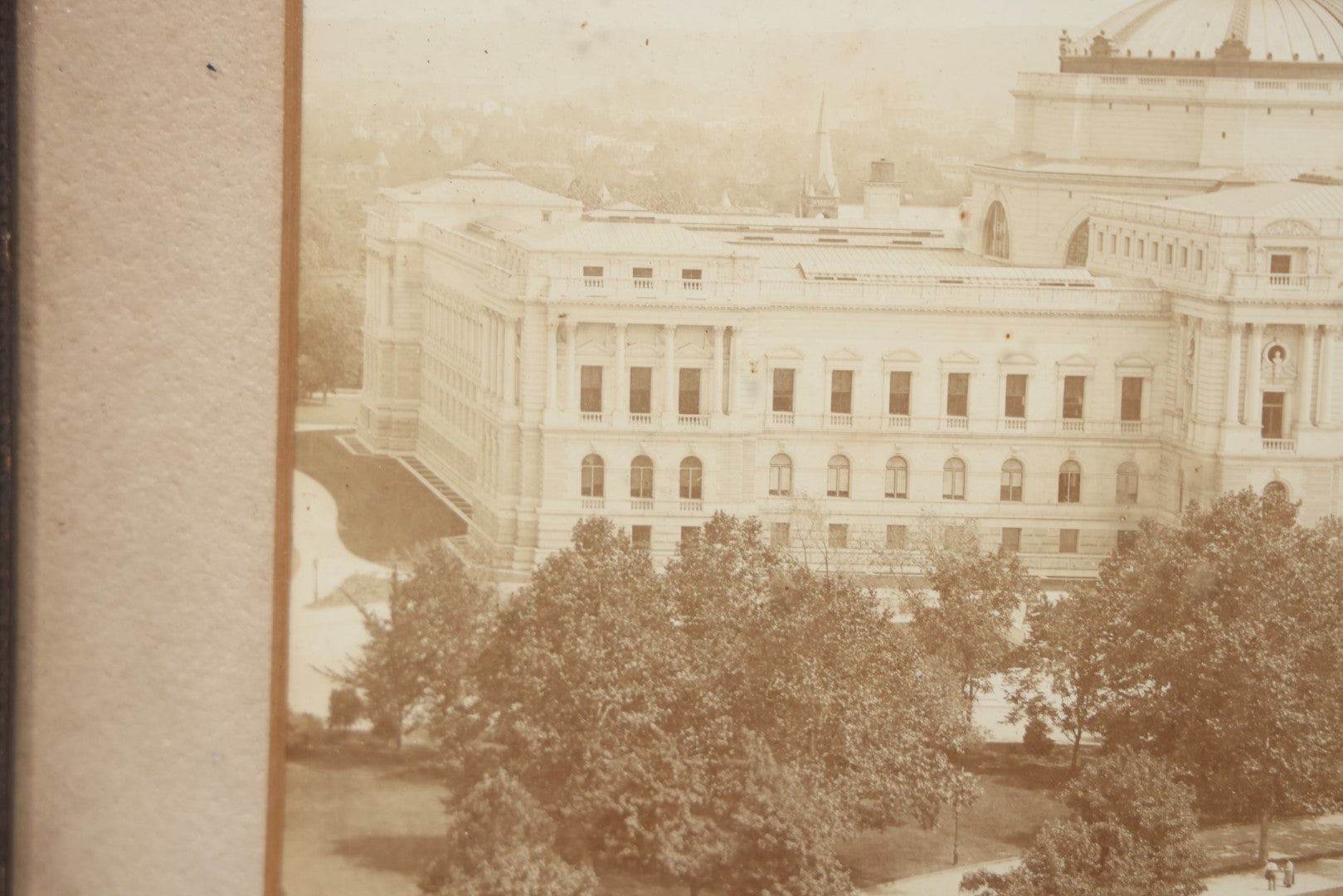 Lot 019 - Antique Framed Photo Of The Congressional Library Exterior, Washington, D.C., Taken September 1, 1897