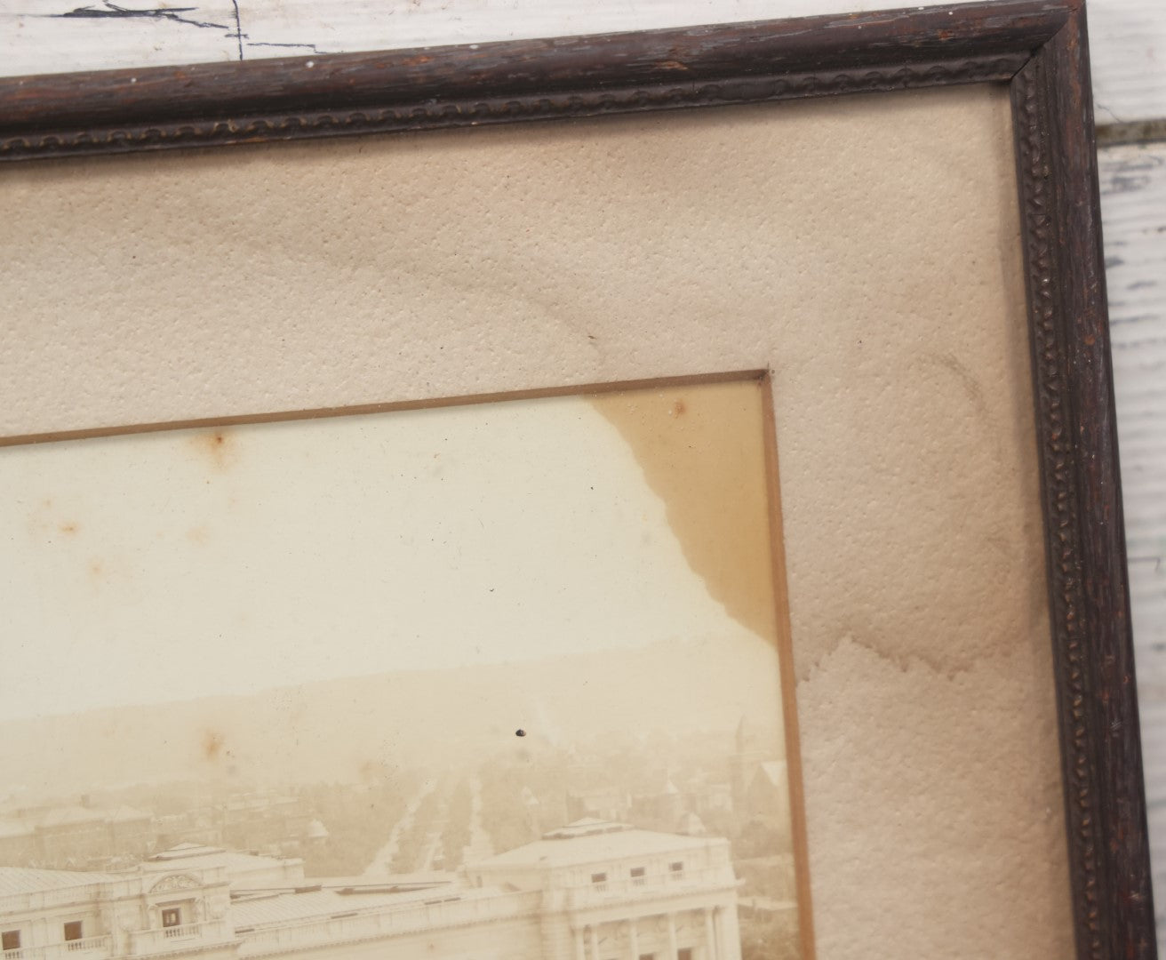 Lot 019 - Antique Framed Photo Of The Congressional Library Exterior, Washington, D.C., Taken September 1, 1897