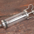 Lot 024 - Antique Glass And Metal Large 12" Medical Syringe, Marked Dewitt & Herz, Germany