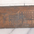 Lot 043 - Antique Springfield, Massachusetts, Massasoit House Hotel Advertising Engraved Copper Printing Plate, With Hartford And New Haven Railway Station