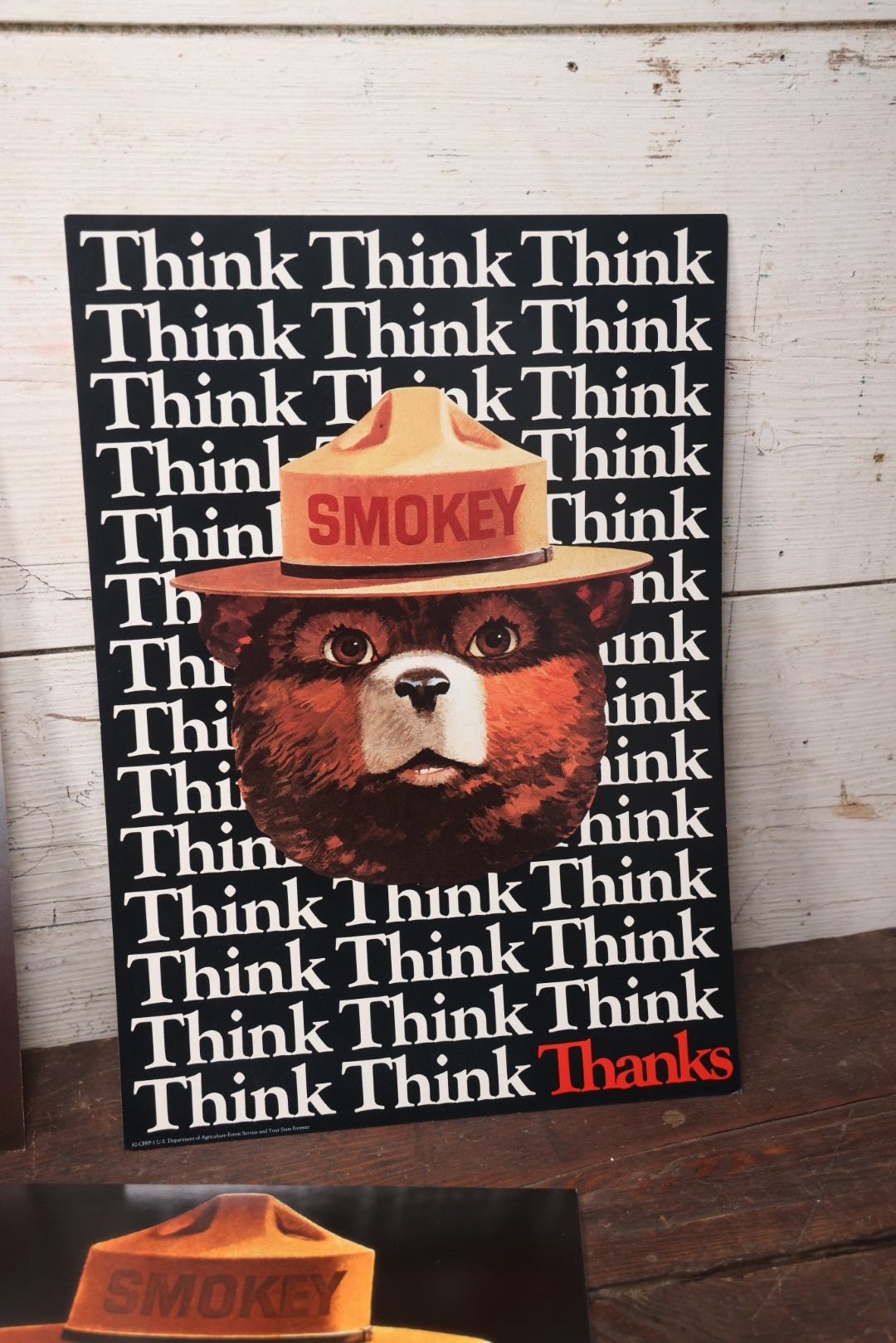 Lot 044 - Grouping Of Five Vintage 1980s And 1990s Smokey The Bear Fire Safety Posters, U.S. Department Of Agriculture-Forest Service, Approximately 13" x 18-1/2"