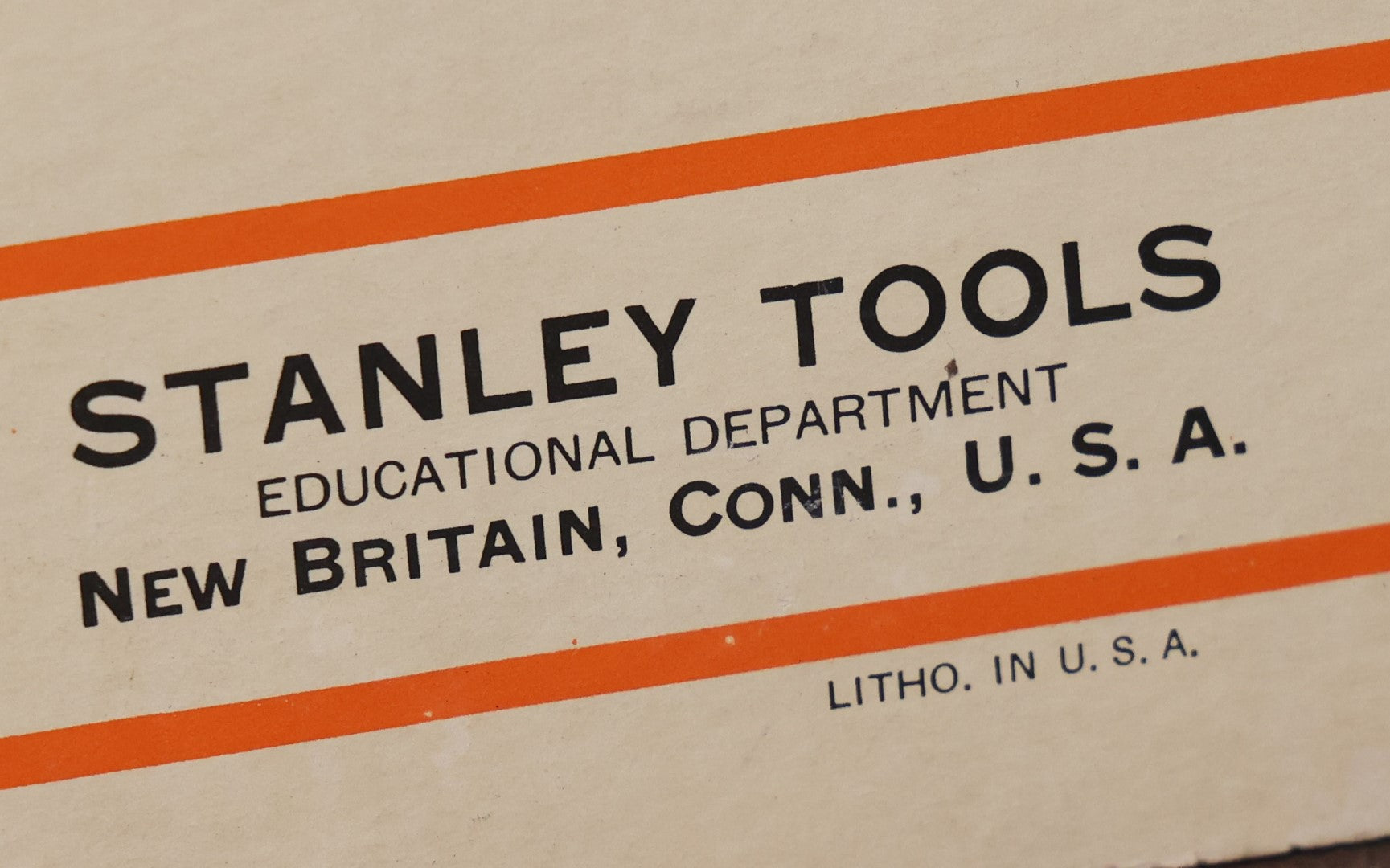 Lot 046 - Double Sided Vintage Stanley Tools Safety Chart, Live Sockets And Bloody Cut, Lithographed