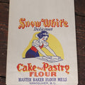 Lot 048 - Vintage N.O.S. Snow White Delicious Cake And Pastry 5 Lb Flour Sack, Master Baker Flour Mills, Vancouver, British Columbia
