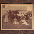 Lot 060 - Antique Boarded Photo Of Horse Drawn Carriage, Friends, At Green Valley Farm, July 1893