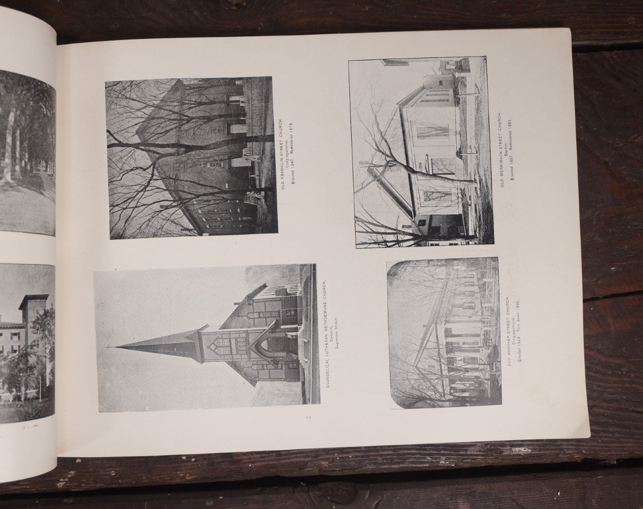 Lot 072 - Antique Manchester, New Hampshire Photograph Book, "The Mirror's Pictorial Manchester, 1846-1896" 50 Years Since Incorporation, By The John B. Clarke Co., Publishers, Note Heavy Wear