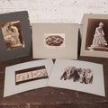 Lot 075 - Grouping Of Five Antique Boarded European Photographs, Architecture And Sculpture, Grotesques, Tomb Sculpture, Italy