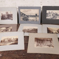 Lot 077 - Grouping Of Eight Antique Boarded European Photographs, Castles, Architecture, Interiors, England, Wales, Hawarden Castle, Etc