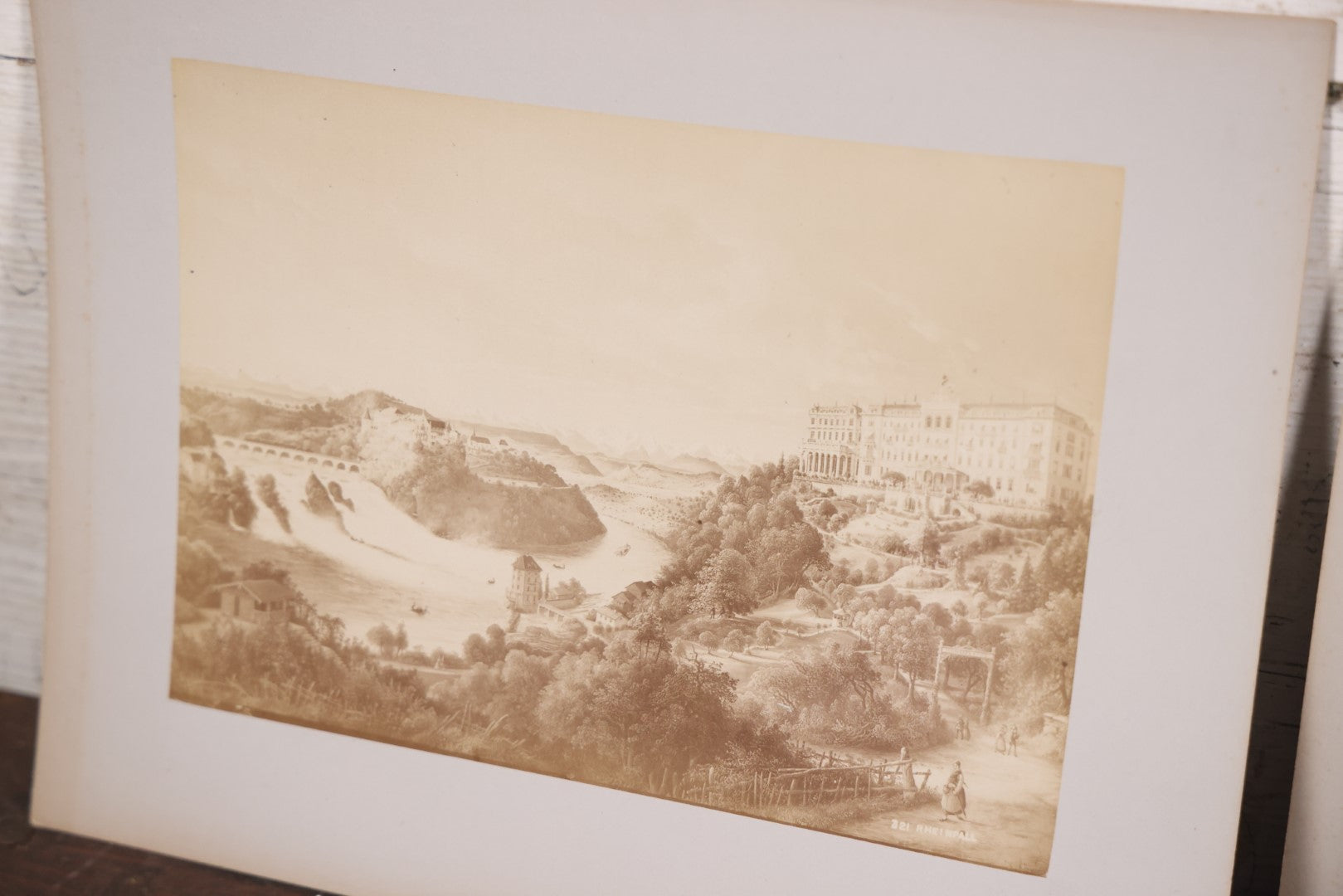 Lot 078 - Grouping Of Seven Antique Boarded European Photographs, Switzerland And France, Architecture, Landscapes, Etc.