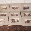 Lot 079 - Grouping Of Nine Antique Boarded European Photographs, Edinburgh Scotland, Forth Bridge, Street Scenes, Etc.