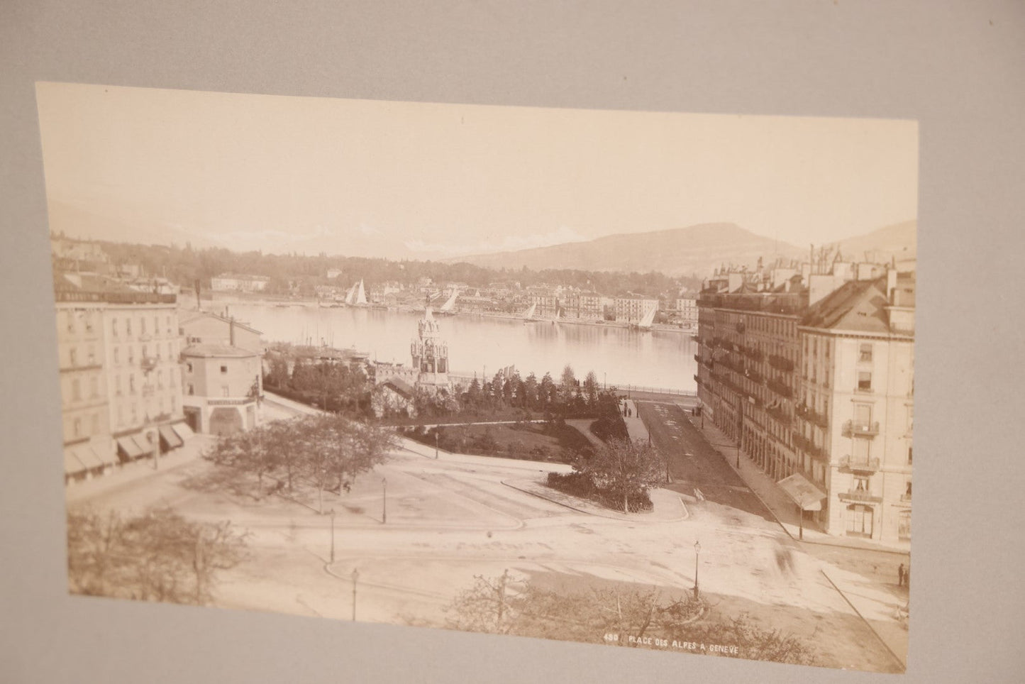 Lot 079 - Grouping Of Nine Antique Boarded European Photographs, Edinburgh Scotland, Forth Bridge, Street Scenes, Etc.