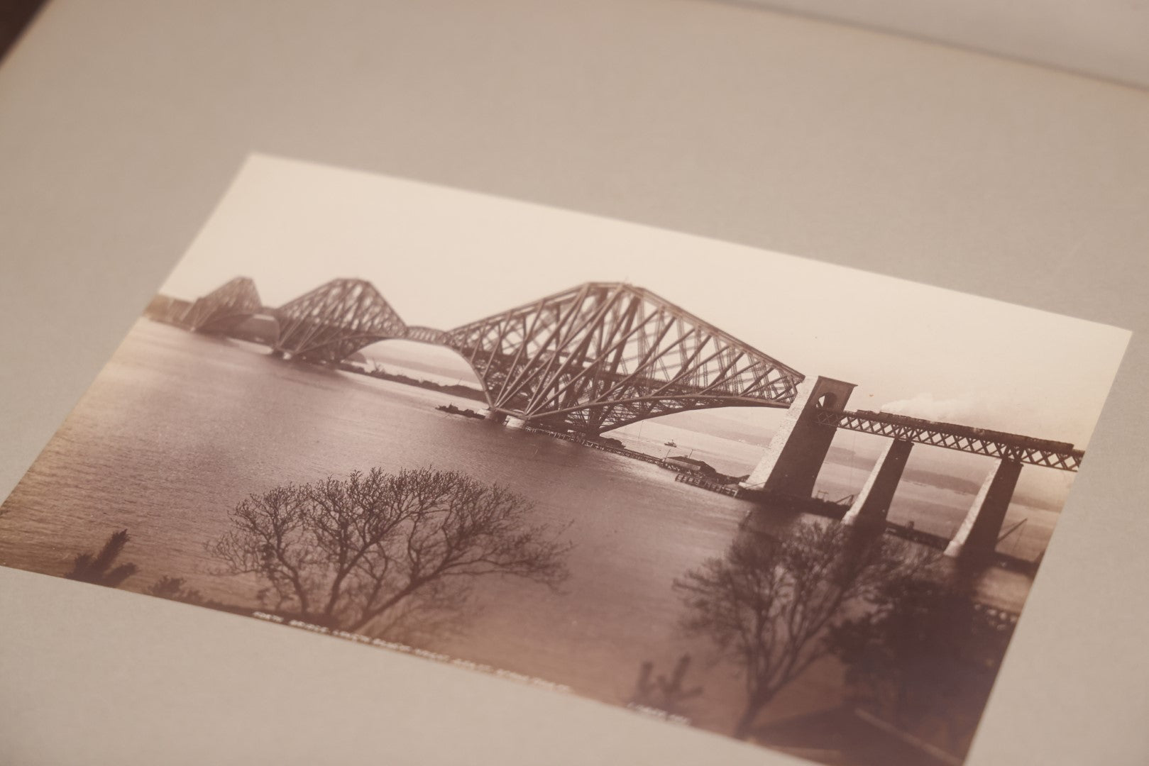 Lot 079 - Grouping Of Nine Antique Boarded European Photographs, Edinburgh Scotland, Forth Bridge, Street Scenes, Etc.