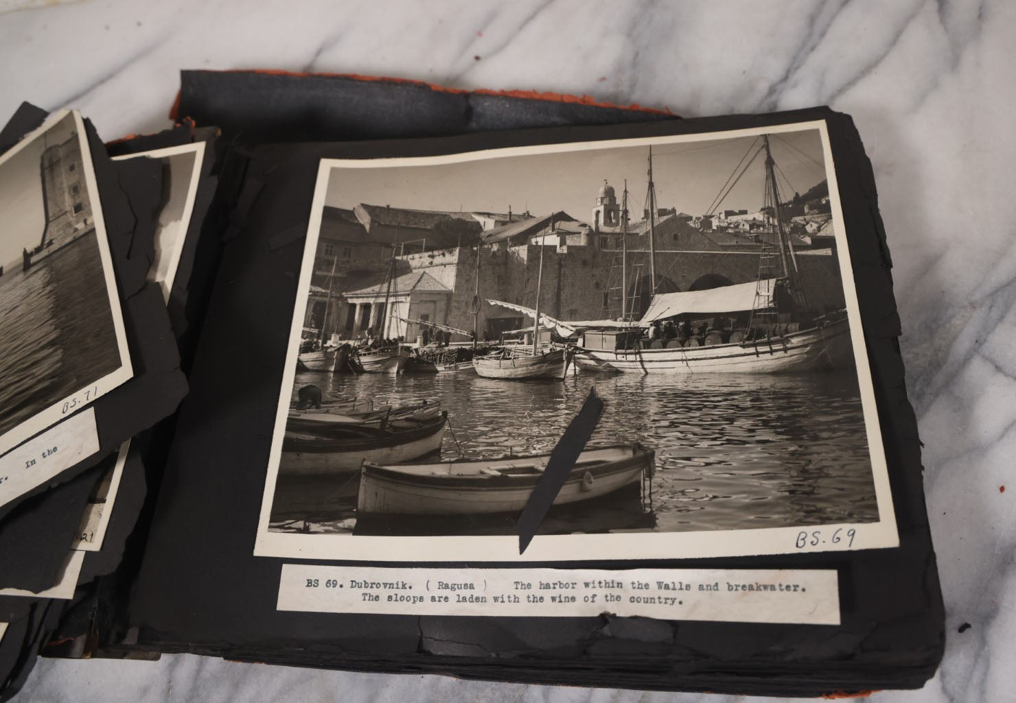 Lot 080 - Antique Large Format Photo European Photo Album, Consisting Of Dozens Of Photographs, Mostly Of Ragusa (Dubrovnik, Croatia), Serbia, Yugoslavia, Etc.