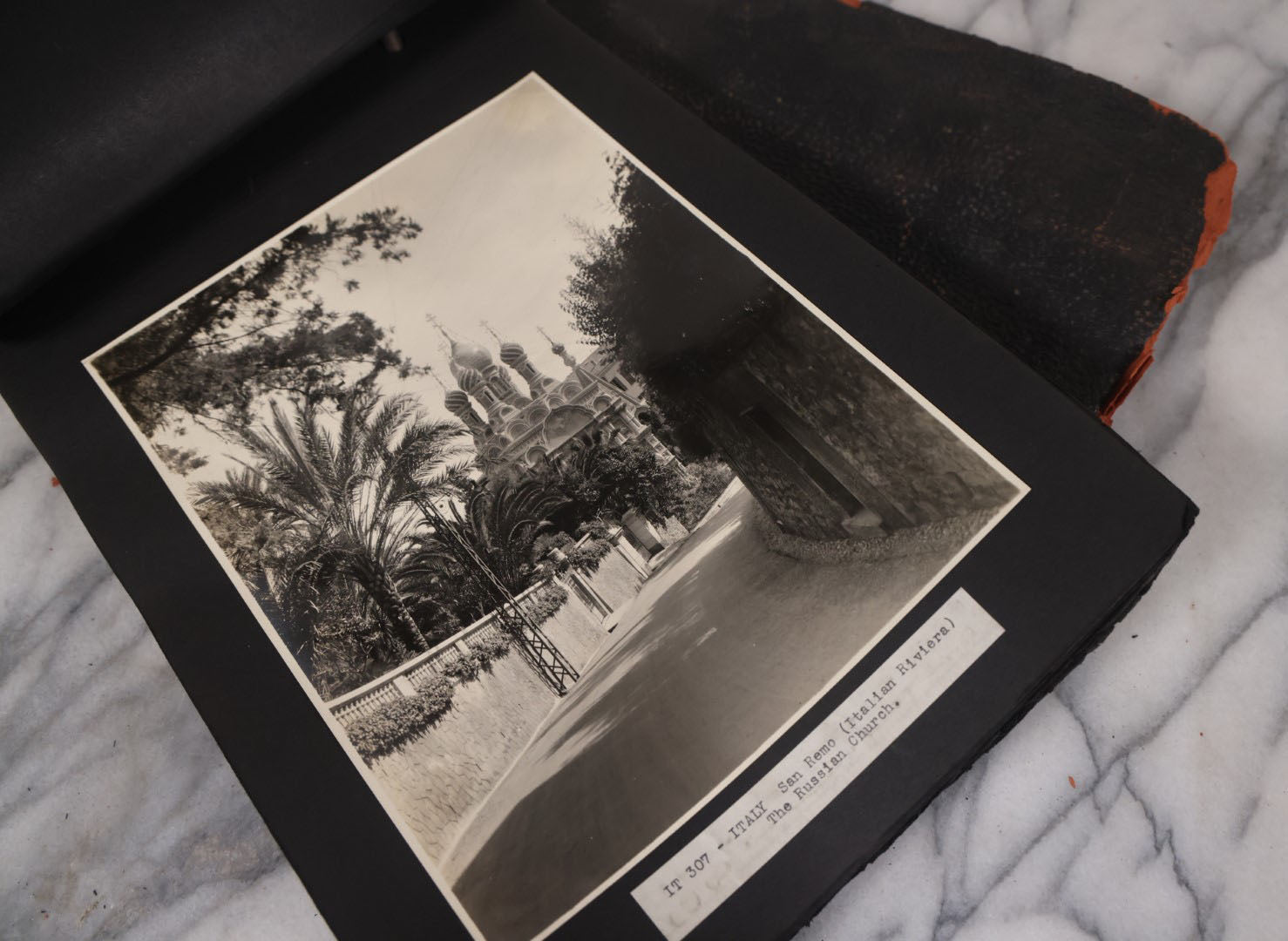 Lot 082 - Antique Large Format Photo European Photo Album, Consisting Of Dozens Of Photographs, Mostly Of Italy, Including Sicily, Italian Riviera, Tivoli, Etc.