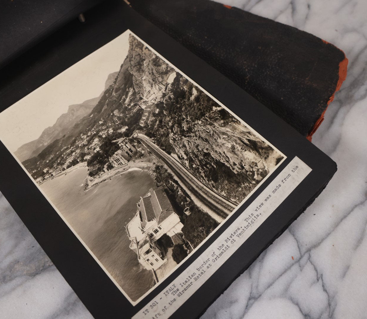 Lot 082 - Antique Large Format Photo European Photo Album, Consisting Of Dozens Of Photographs, Mostly Of Italy, Including Sicily, Italian Riviera, Tivoli, Etc.