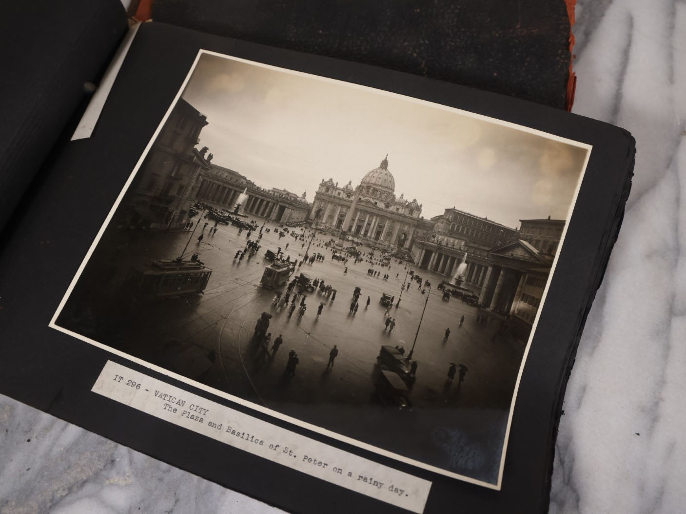 Lot 082 - Antique Large Format Photo European Photo Album, Consisting Of Dozens Of Photographs, Mostly Of Italy, Including Sicily, Italian Riviera, Tivoli, Etc.