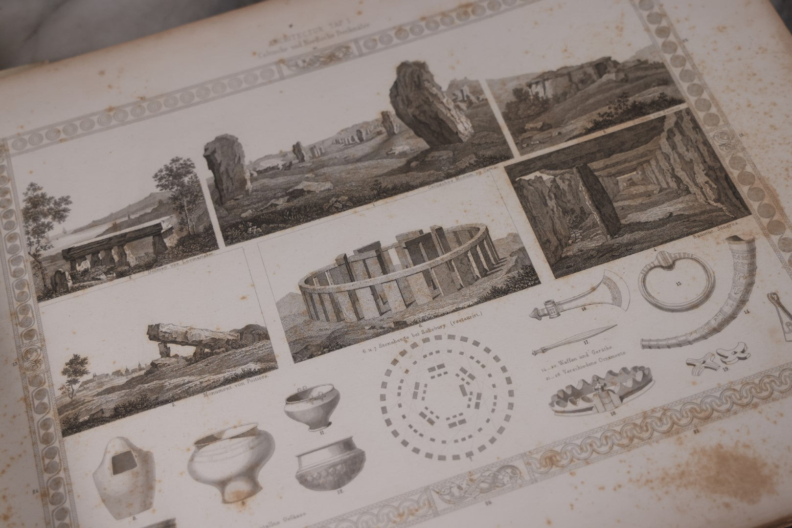 Lot 083 - "Monuments Of Art Showing Its Development From The Earliest Artistic Attempts To The Present Period" Antique Two Volume Book Set With Illustrations, Published By Theo. Stroefer, Circa 1880s