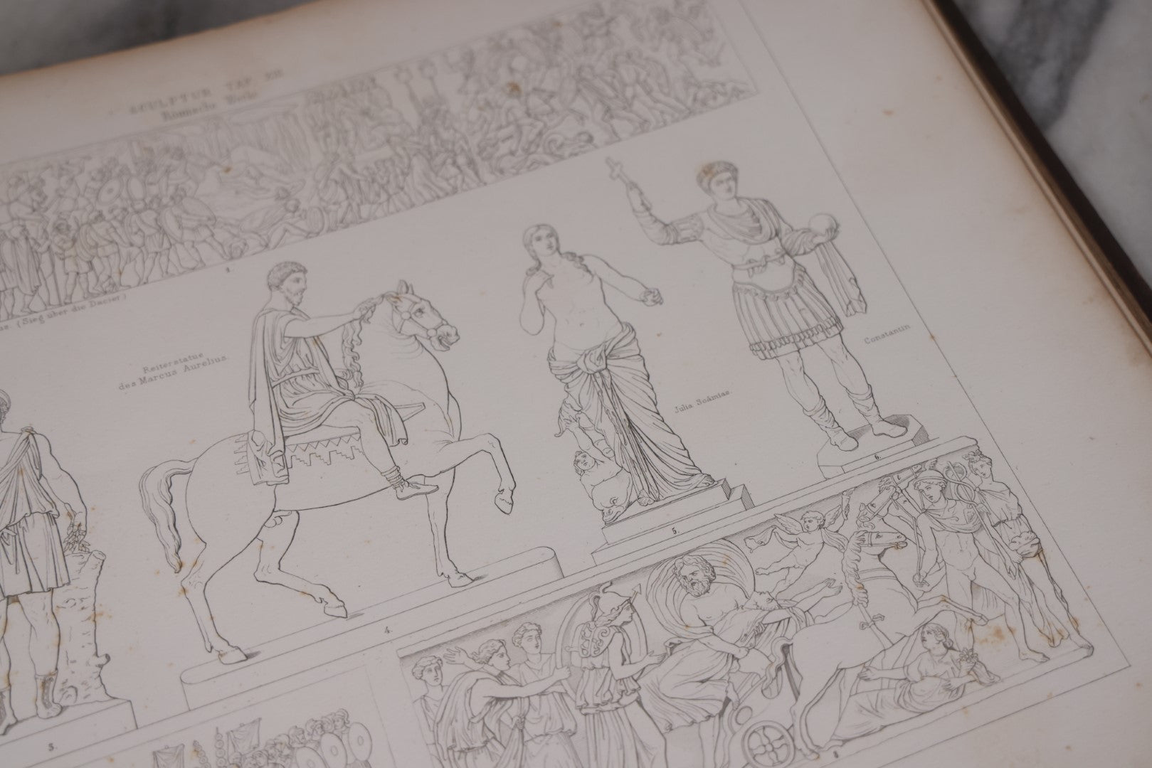 Lot 083 - "Monuments Of Art Showing Its Development From The Earliest Artistic Attempts To The Present Period" Antique Two Volume Book Set With Illustrations, Published By Theo. Stroefer, Circa 1880s