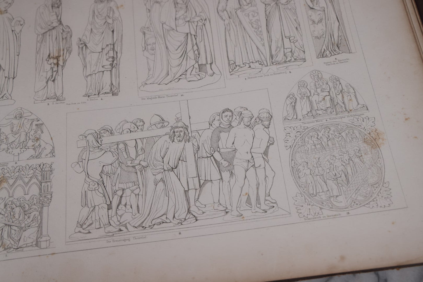 Lot 083 - "Monuments Of Art Showing Its Development From The Earliest Artistic Attempts To The Present Period" Antique Two Volume Book Set With Illustrations, Published By Theo. Stroefer, Circa 1880s