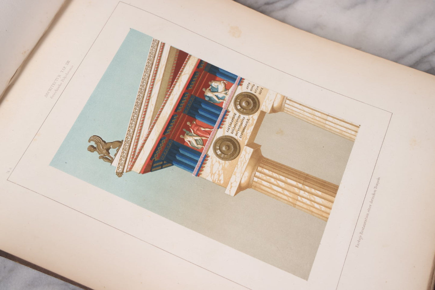 Lot 083 - "Monuments Of Art Showing Its Development From The Earliest Artistic Attempts To The Present Period" Antique Two Volume Book Set With Illustrations, Published By Theo. Stroefer, Circa 1880s