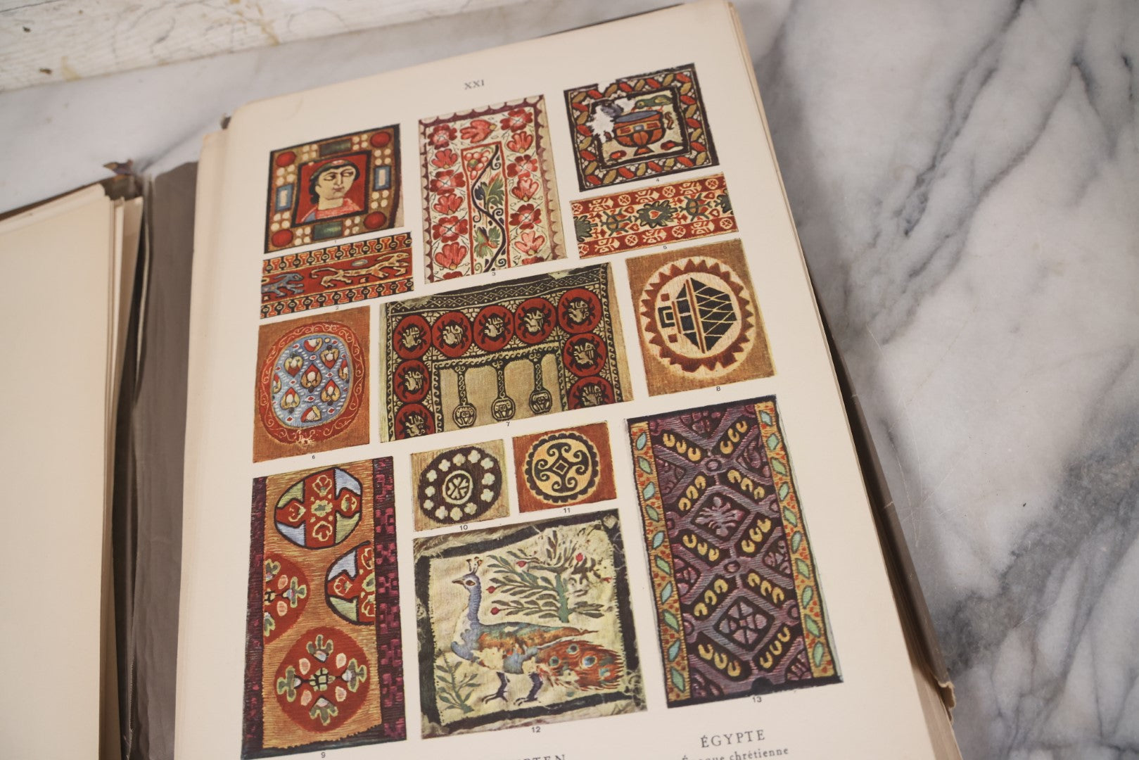 Lot 084 - "Encyclopédie De L'Ornement" Antique Folio Collection Book Of Colored Art Plates From Different Cultures