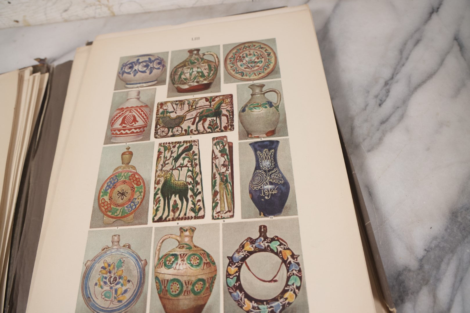 Lot 084 - "Encyclopédie De L'Ornement" Antique Folio Collection Book Of Colored Art Plates From Different Cultures