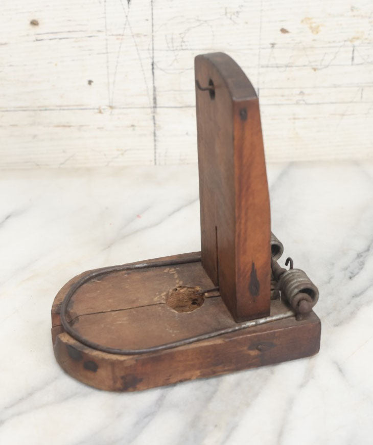 Lot 088 - Antique Wood And Metal Rat And Rodent Trap, No Label