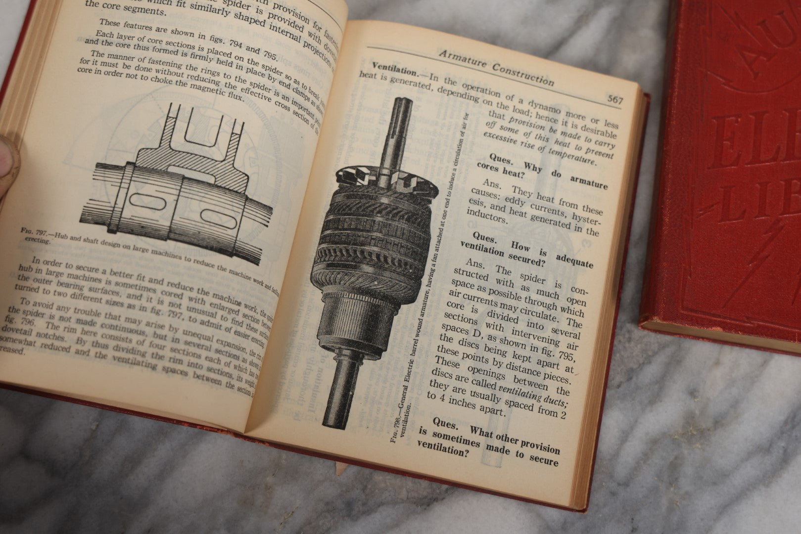 Lot 090 - "Audels New Electric Library" Two Volume Early Electricity Book Set, By Frank Graham, With Illustrations, Theo. Audel & Co., Publishers, New York, 1931