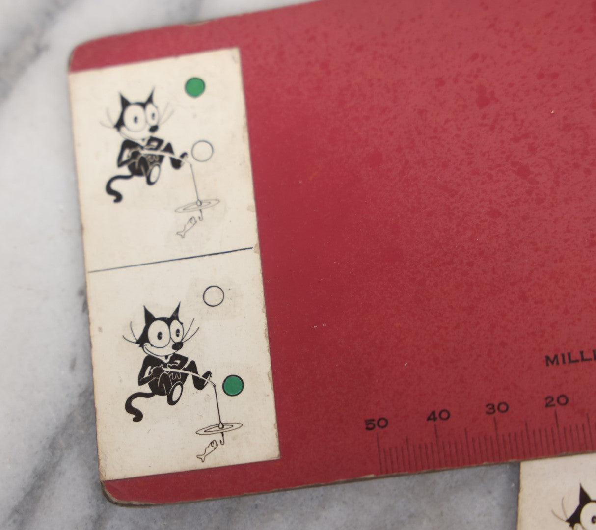 Lot 096 - Grouping Of Six Antique Felix The Cat And Other "Stepping Stone To Binocular Vision" Stereo Cards By The Keystone View Company, Vision Testing And Training Cards