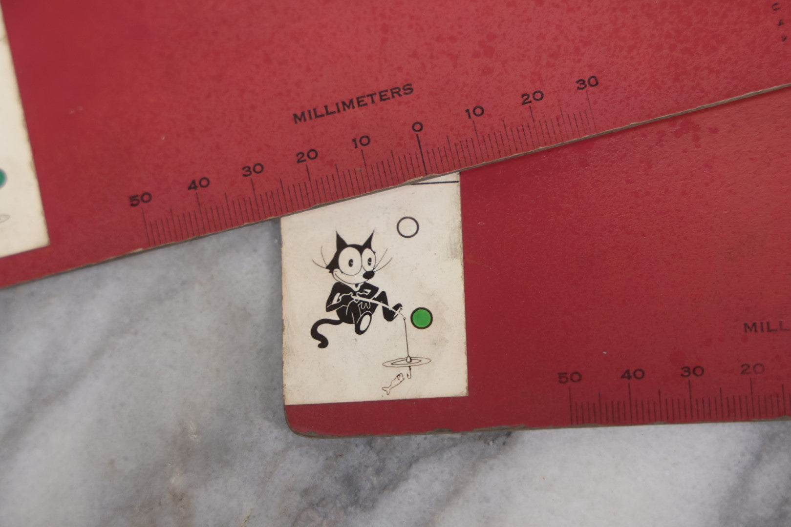 Lot 096 - Grouping Of Six Antique Felix The Cat And Other "Stepping Stone To Binocular Vision" Stereo Cards By The Keystone View Company, Vision Testing And Training Cards