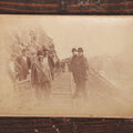 Lot 103 - Antique Cabinet Card Photo, The Barwells Ferry Disaster, Wednesday April 7th, 1886, Photographed By A. Smedley, Greenfield, Massachusetts, Rail Road Accident