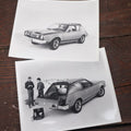 Lot 108 - Pair Of Vintage Approximately 8X10" Glossy Promotional Photos For The American Motors A.M.C. Gremlin, Circa 1970s