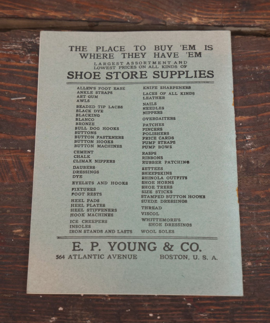 Lot 109 - Edward Young And Co., Boston, Massachusetts, Spring And Summer 1910 Boots And Shoes Advertising Catalogue