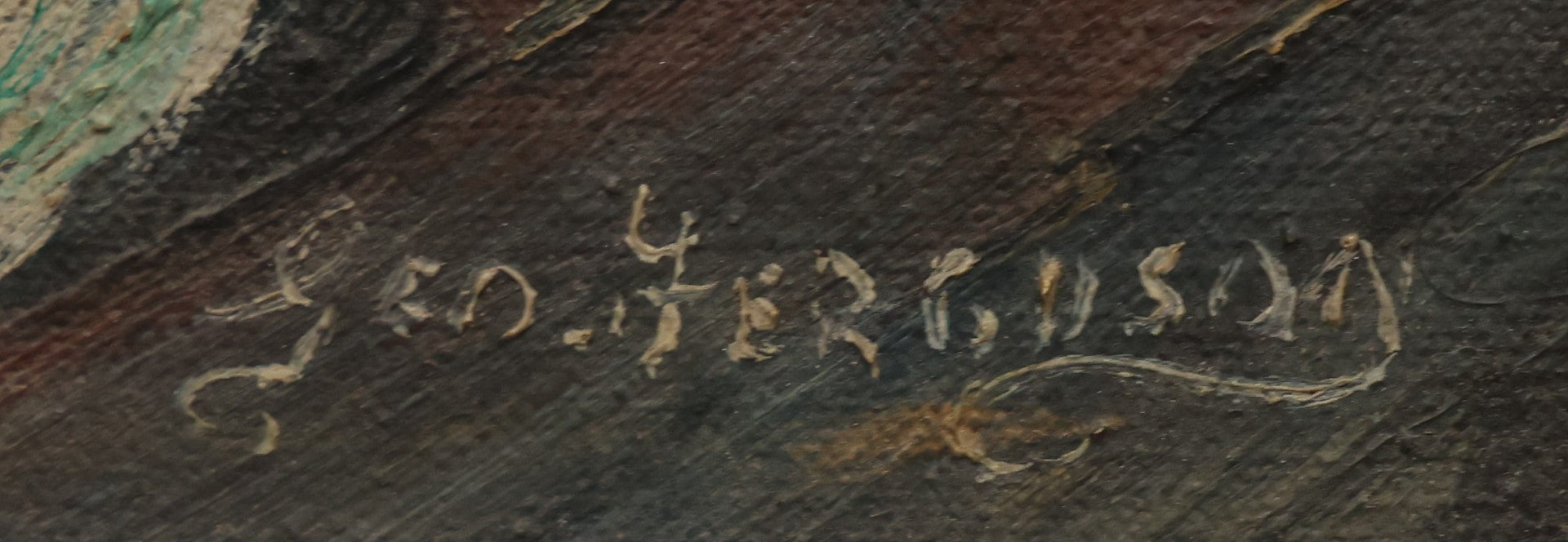 Lot 004 - Vintage Oil On Canvas Nautical Seashore Ocean Painting, Waves Crashing On Crack, White Ocean Spray, Artist Signed George Ferguson (American, 1947-2024)