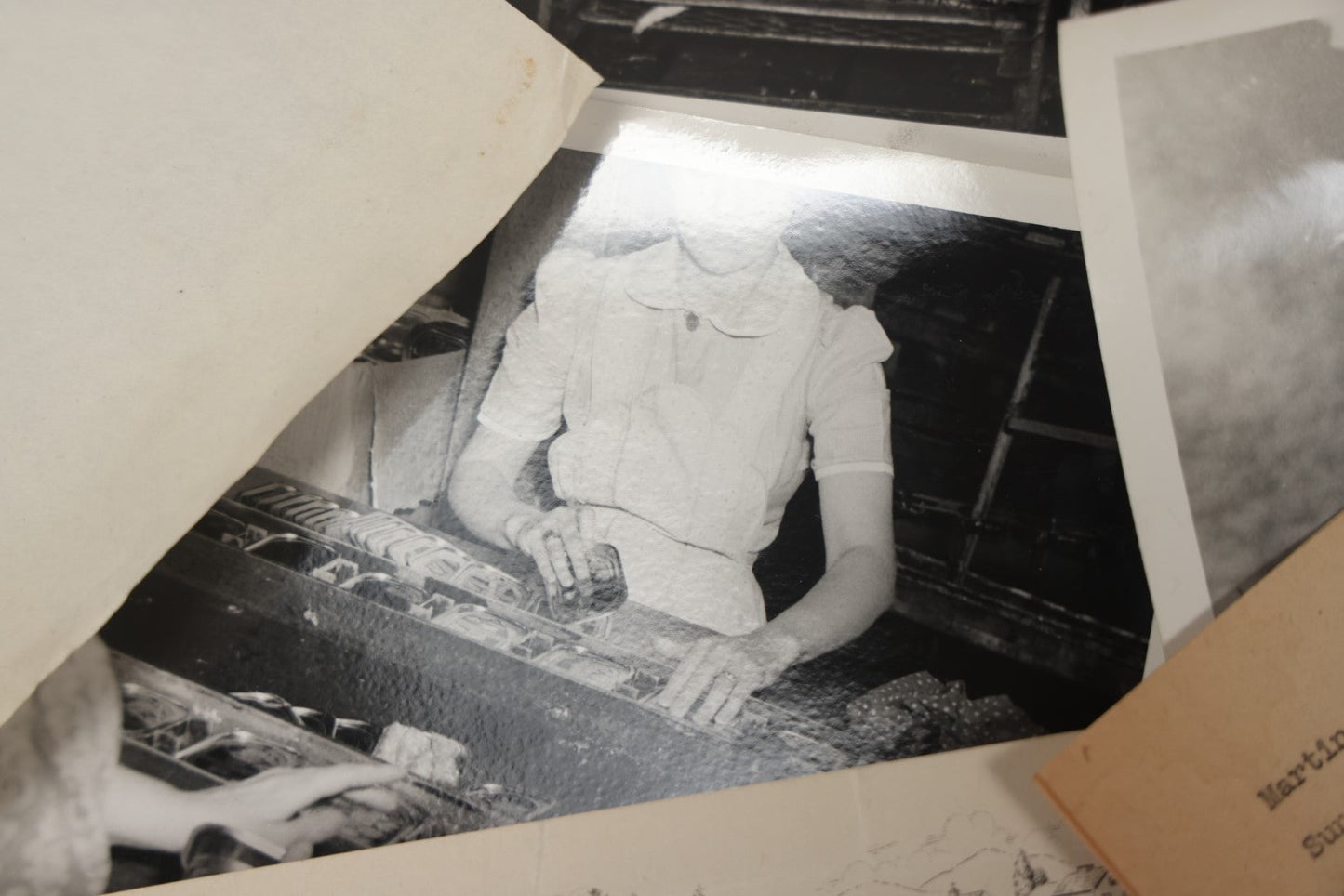 Lot 008 - Vintage Archival Photo And Ephemera Lot Relating To The Sardine Fishing And Canning Industry, R.J. Peacock Canning Co. Of Lubec, Maine, Photos By Martin Sheridan