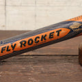 Lot 019 - Fly Rocket Vintage Wooden Bug Sprayer With Glass Font, Fly Graphics, American Specialty Company, Amherst, Ohio