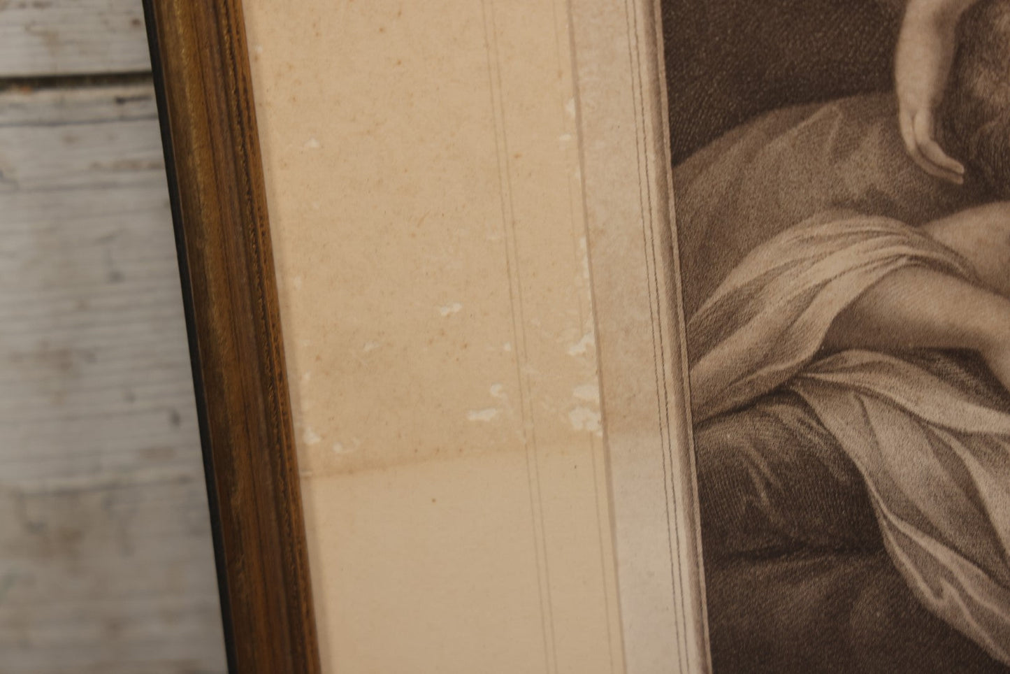 Lot 034 - Antique Nude Engraving Print, "A Nymph Asleep" After Giovanni Battista Cipriani (Italian, 1727-1785), Engraved By Pietro Bettelini, Dated 1756 By Torre & Co., No Glass In Frame, 17.5" X 16.5"