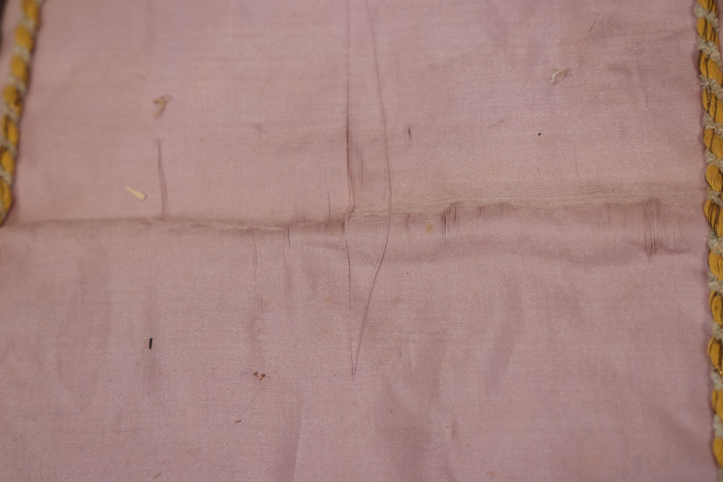 Lot 036 - Antique World War One Commemorative Pillow Keepsake, Remember Me, With 48 Star Flag, Note Heavy Fraying