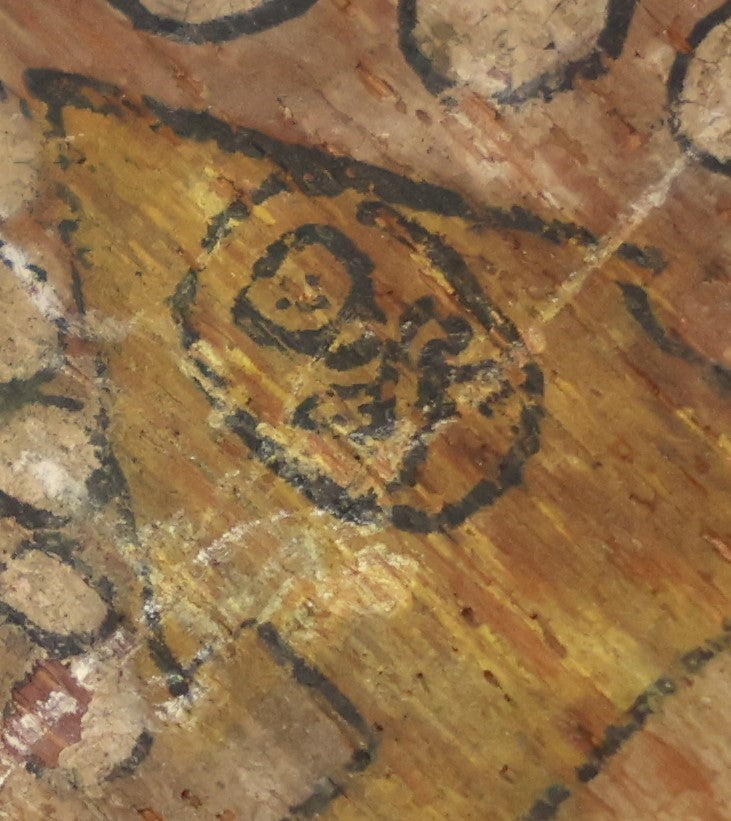 Lot 040 - Vintage 1930S Hand Painted Folk Art College Fraternity Hazing Paddle, Rush House 1934, With Skull And Crossbones