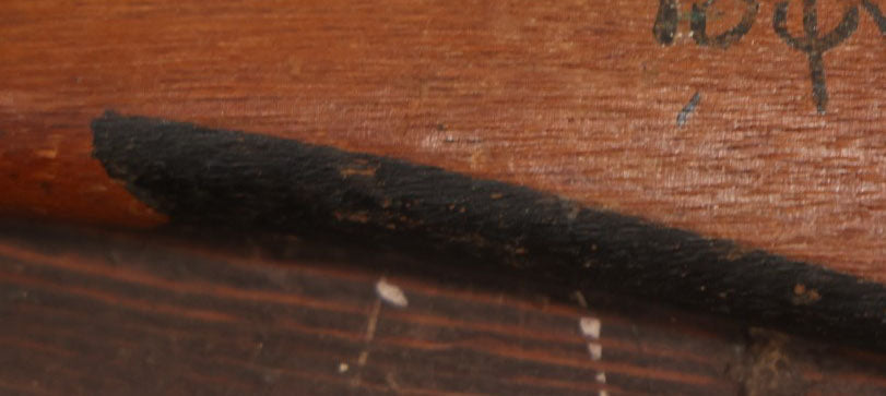 Lot 040 - Vintage 1930S Hand Painted Folk Art College Fraternity Hazing Paddle, Rush House 1934, With Skull And Crossbones