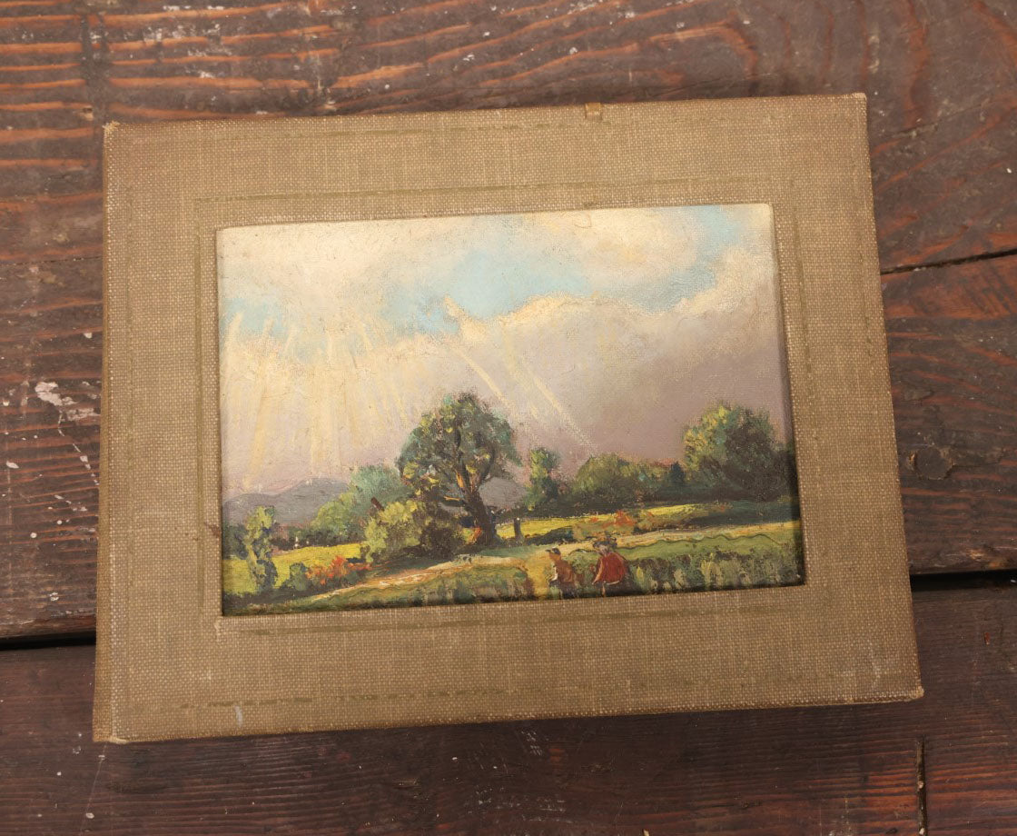 Lot 046 - Vintage Artist'S Scrapbook Of John M. Watermulder, New York, Containing Award Letters And Examples Of Paintings, With Hand Painted Cover