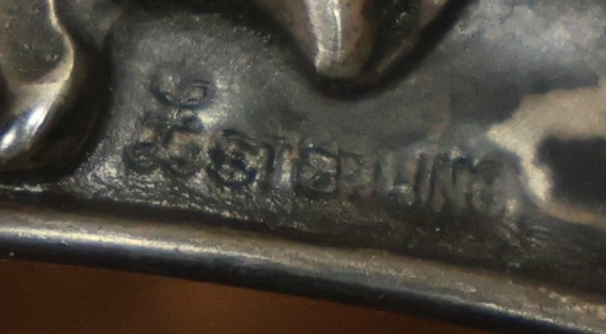 Lot 050 - Antique Art Nouveau Repousse Dresser Box With Sterling Silver Lid, Woman'S Head In Profile, Hallmarked