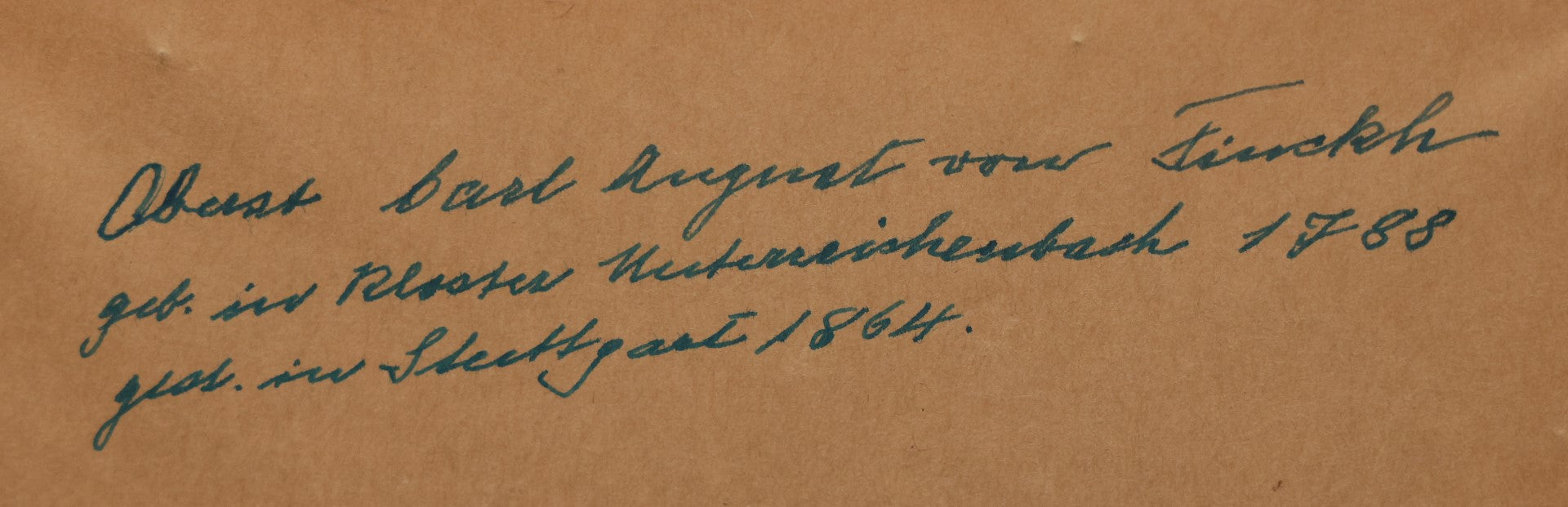 Lot 057 - Antique German Photograph Painted Over, Of Oberst (Colonel) Carl August Von Finckle, Born 1788, Died 1864