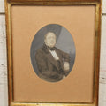 Lot 059 - Antique German Photograph Painted Over, Of Carl Heinrichs Krauss, Born 1814, Died 1883, Lauffer Preacher