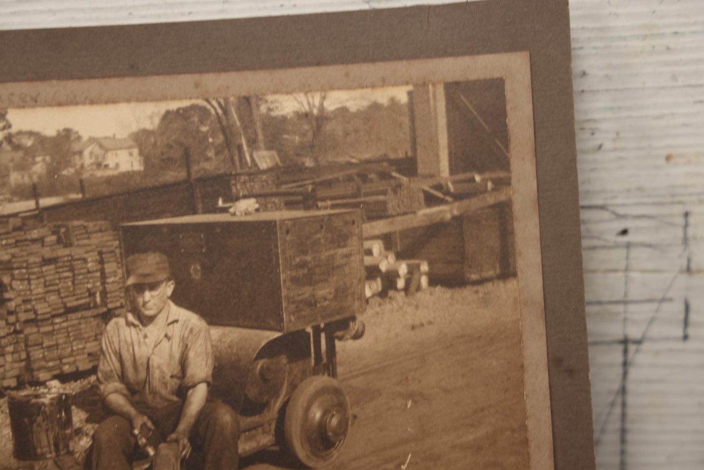 Lot 067 - Antique Boarded Occupational Photograph Of A Tradesman, Likely Of The Billings And Spencer Tool Company, Hartford Connecticut