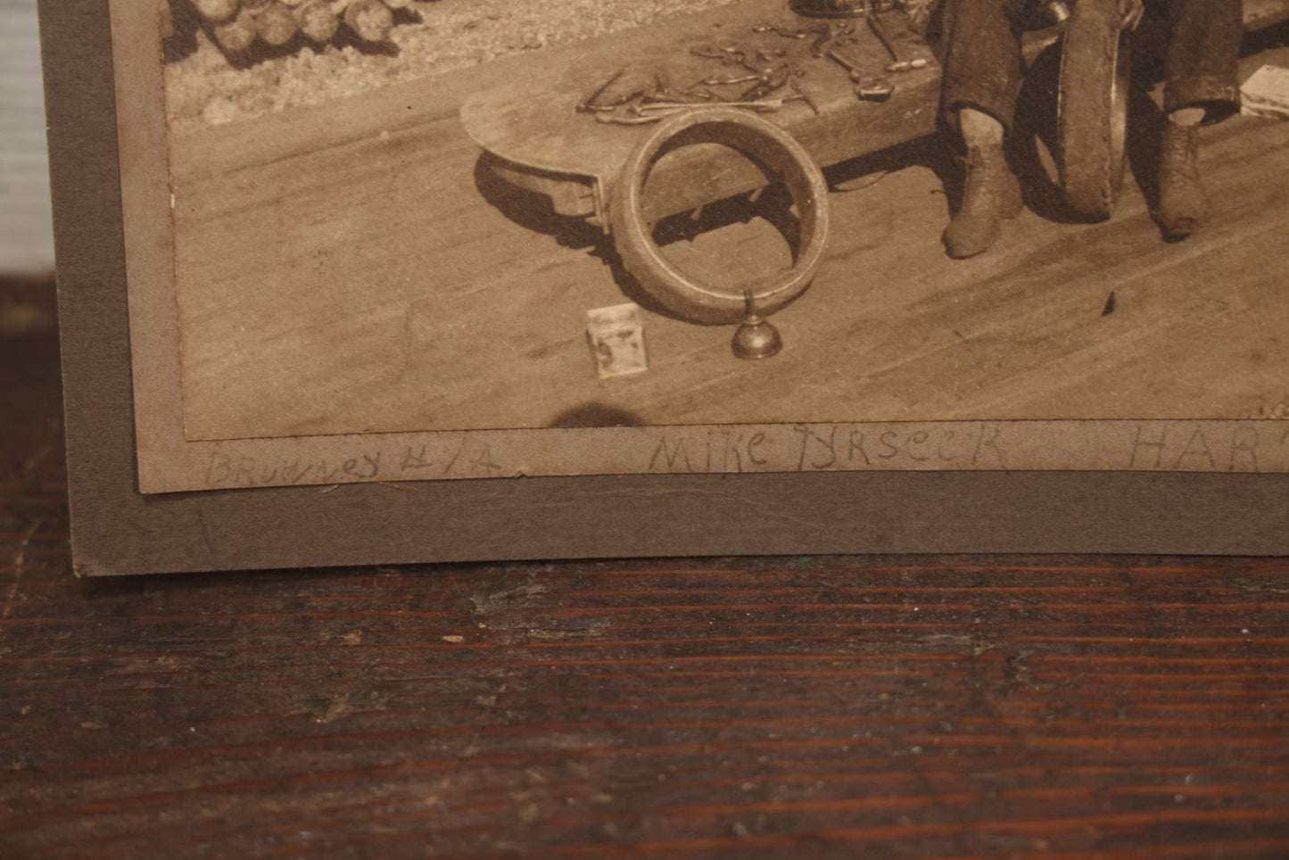 Lot 067 - Antique Boarded Occupational Photograph Of A Tradesman, Likely Of The Billings And Spencer Tool Company, Hartford Connecticut