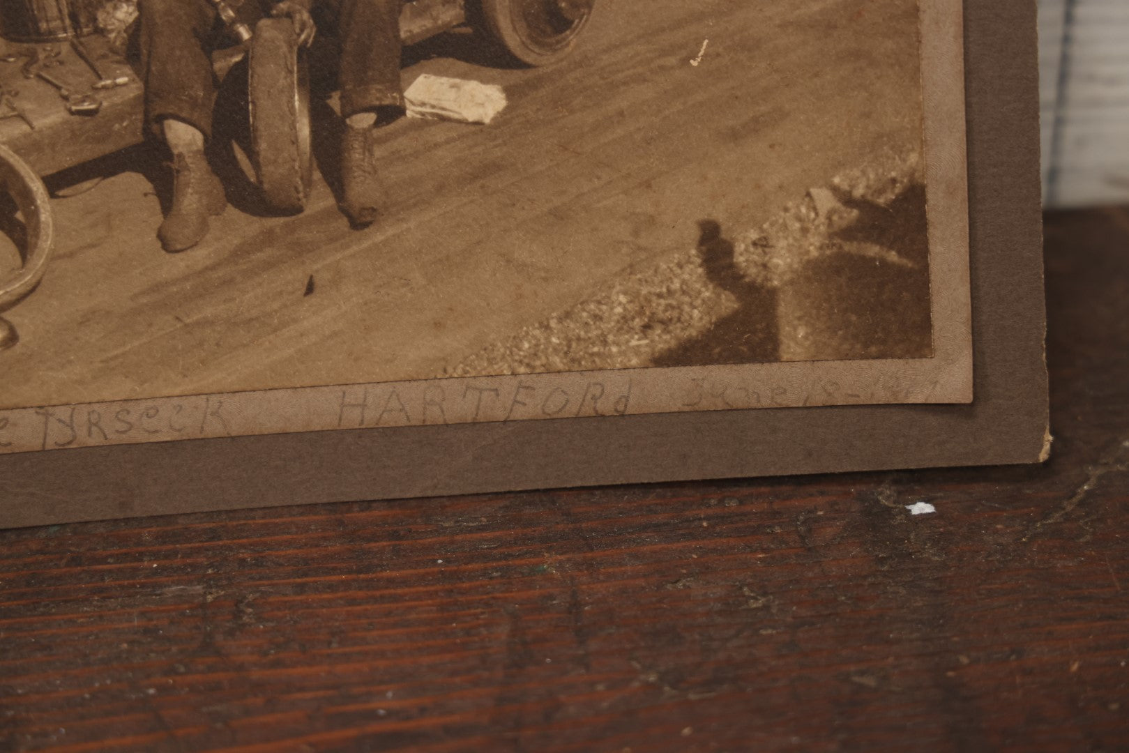 Lot 067 - Antique Boarded Occupational Photograph Of A Tradesman, Likely Of The Billings And Spencer Tool Company, Hartford Connecticut